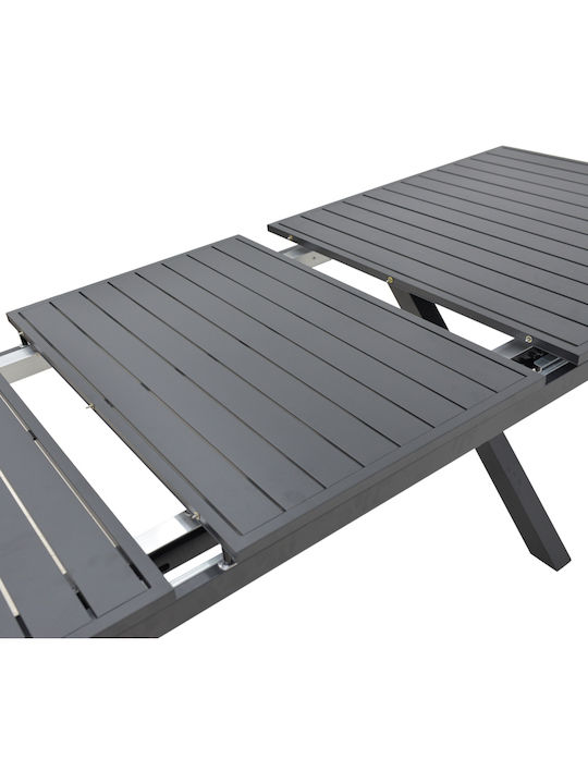 Outdoor Dining Set Dagyn Azelie 7 Pieces Grey