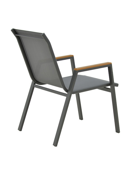 Outdoor Dining Set Dagyn Azelie 7 Pieces Grey