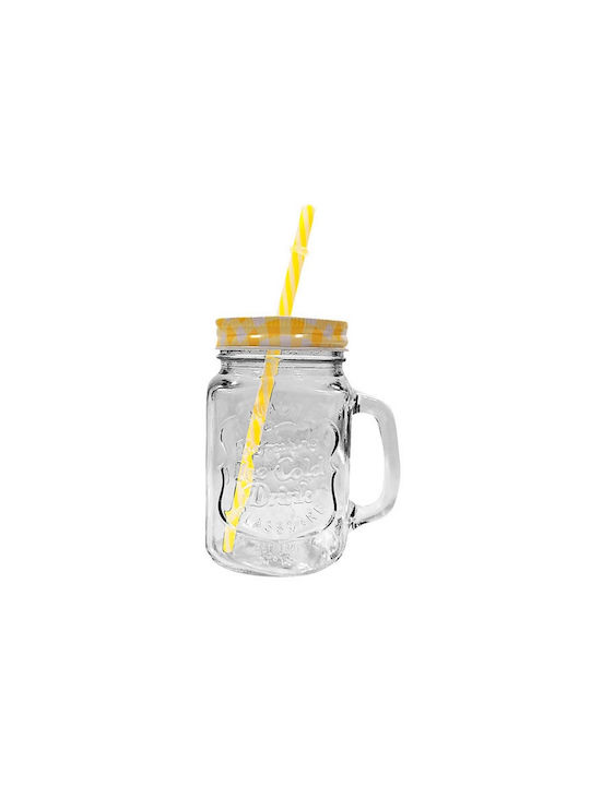TnS Pahar din Sticlă cu pai 420ml