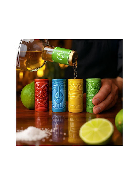 Mikamax Set Glasses Shooters / Cocktail/Drinking / Water from Ceramic 4 Pieces
