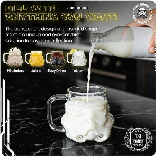 Thumbs Up Stormtrooper Ποτήρι Μπύρας από Γυαλί 500ml