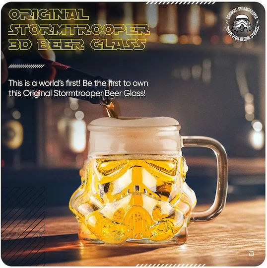 Thumbs Up Stormtrooper Ποτήρι Μπύρας από Γυαλί 500ml