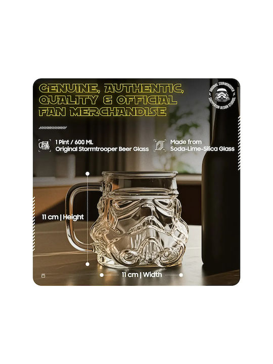 Thumbs Up Stormtrooper Pahar Bere din Sticlă 500ml 1buc