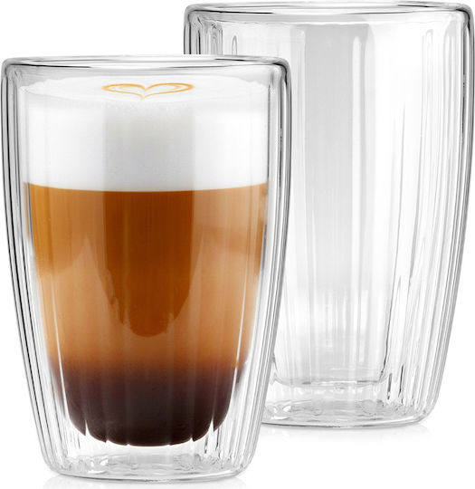 Excellent Houseware Coffee/Freddo and Cocktail Drinking Glass Set from Glass 350ml 2 Pieces