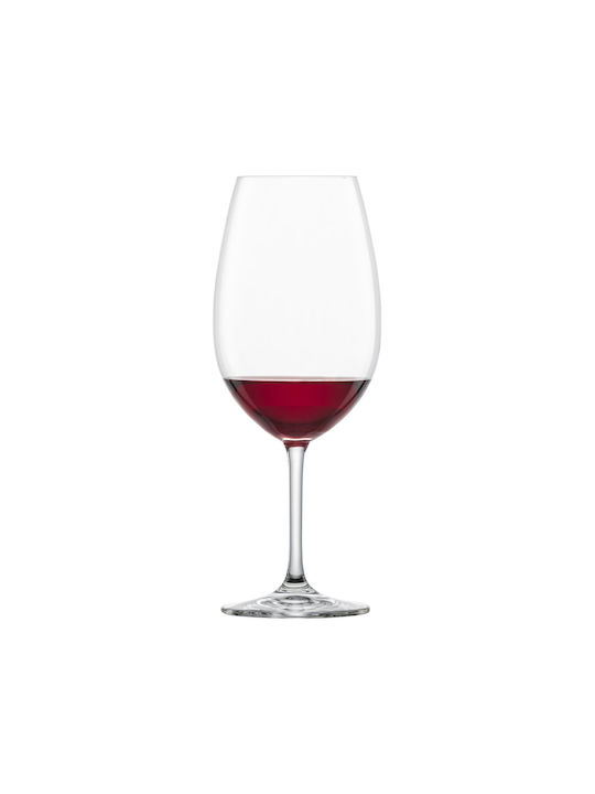 Schott Zwiesel Ivento Set Glasses for White and Red Wine Made of Crystal in Red Colour Goblets 650ml 6 Pieces