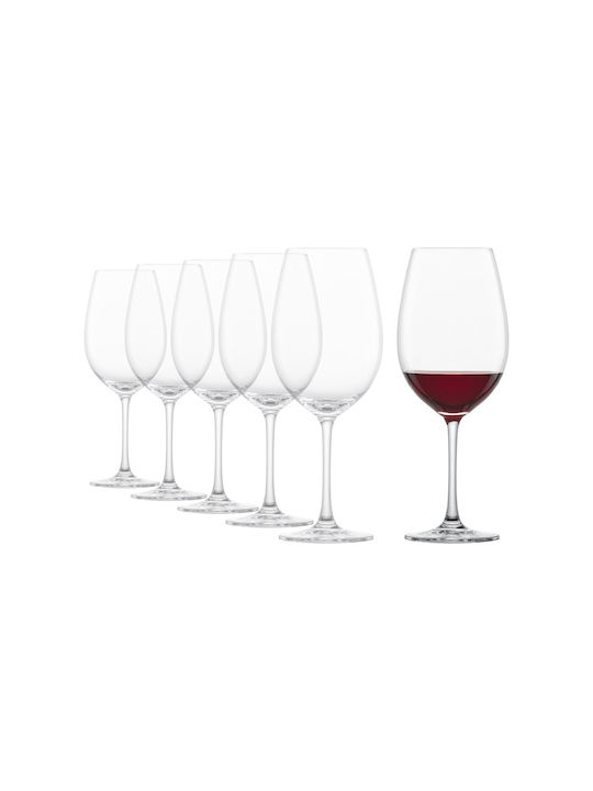 Schott Zwiesel Ivento Set Glasses for White and Red Wine Made of Crystal in White Colour Goblets 500ml 6 Pieces