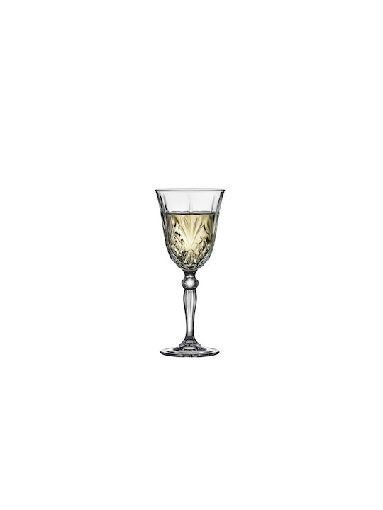 Lyngby Melodia Set of Glasses for White Wine made of Crystal Stemmed 210ml 4pcs