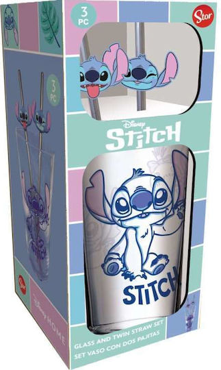 Stor Stitch Ποτήρι από Γυαλί 480ml 31719