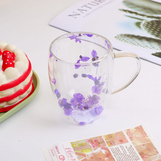 Wasser Glas Lila 350ml