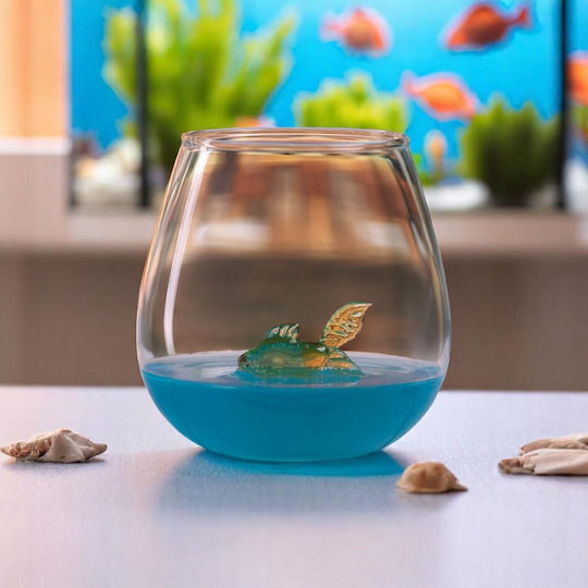 The Source Goldfish In A Glass Glass Made Of Glass