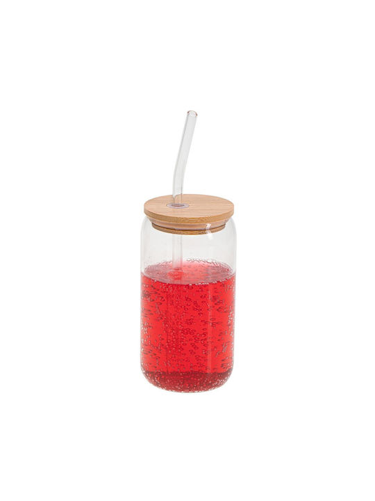 Camry Camry Kaffee/Freddo Wasser Glas mit Strohhalm 460ml