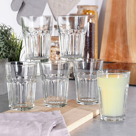 Orion Set of Glasses Water / Cocktail/Drinking made of Glass 360ml 6pcs
