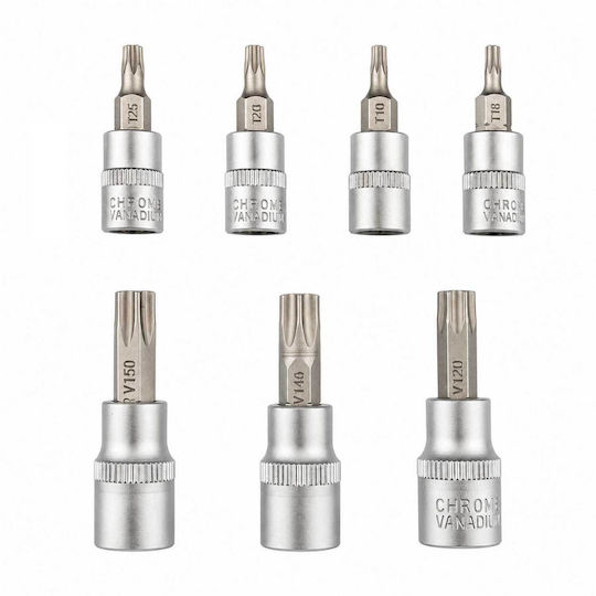 Σετ Καρυδάκια Μύτες Torx 5 Πλευρών Ts8-ts60 12 Τμχ Gebo Tools