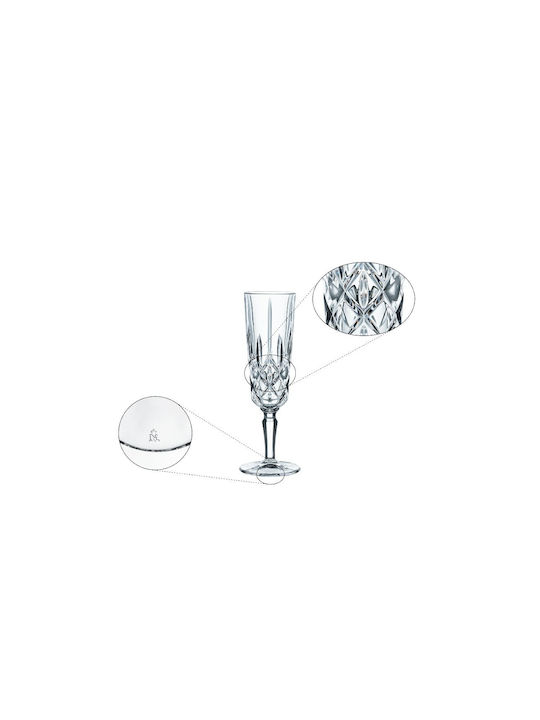 Nachtmann Set Gläser Champagner aus Kristall Mit Stiel 155ml 4Stück