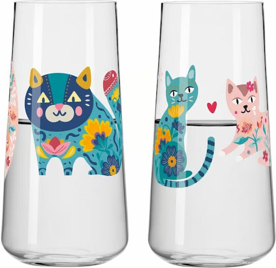 Ritzenhoff Pet Lovers #5 & #6 Set Cocktail/Drinking / Water Glasses Glass 614ml 2 Pieces