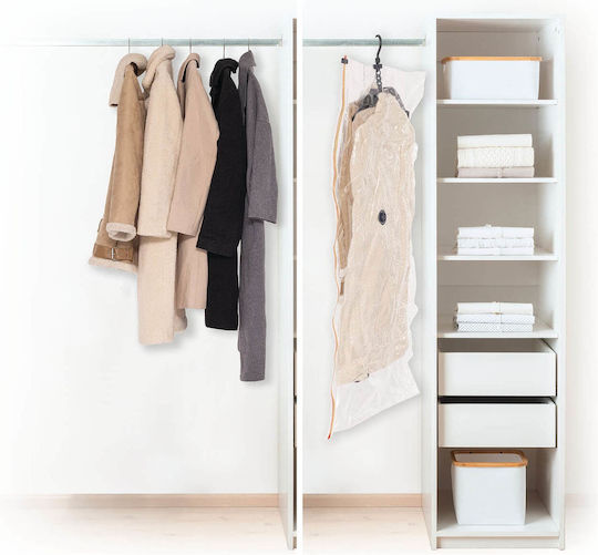 5Five F-V Vac Bag L Plastic Hanging Storage Bag For Clothes Airtight and with Vacuum 69x139cm 1pcs
