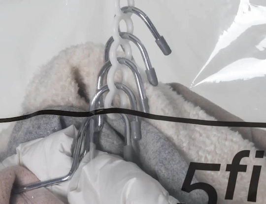 5Five F-V Vac Bag L Plastic Hanging Storage Bag For Clothes Airtight and with Vacuum 69x139cm 1pcs
