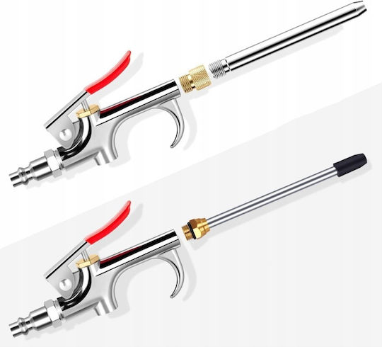 Compressed Air Blow Gun Zola 9 Interchangeable Nozzles Standard Connector Cleaning Blowing