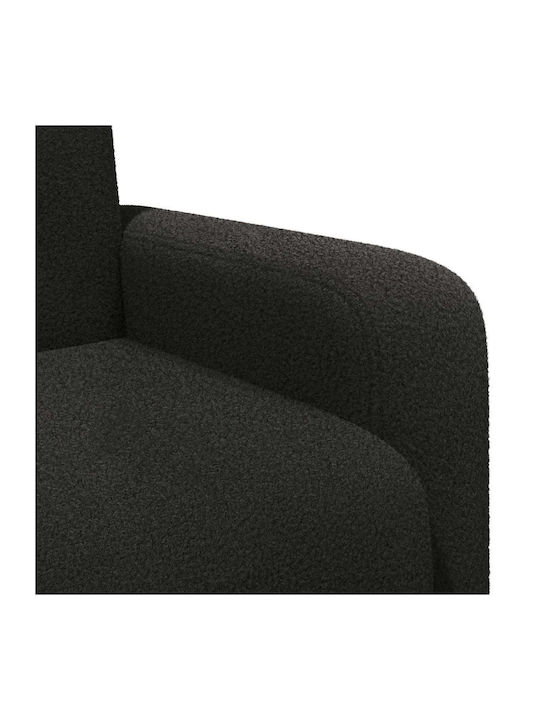 Polstersessel Schwarz Bouclé 88x90x77cm
