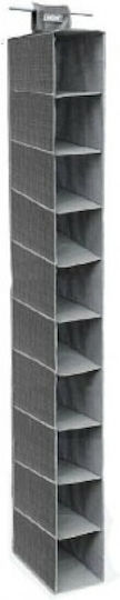 Tpster Fabric Hanging Storage Case for Shoes in Gray Color 15x15x120cm 1pcs