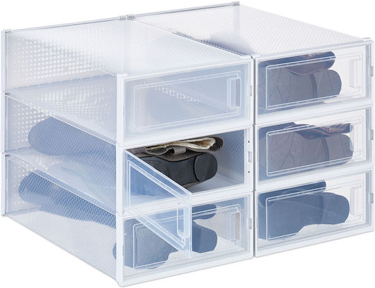 Relaxdays Husă de Depozitare pentru Pantofi 13.5x31.5x52cm 6 Bucăți