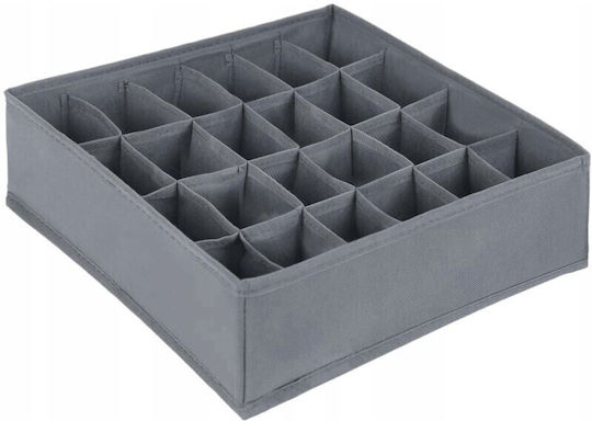 Organizator de sertare pentru Șosete / Lenjerie intimă în Culoare Gri 32.5x32.5cm 1buc