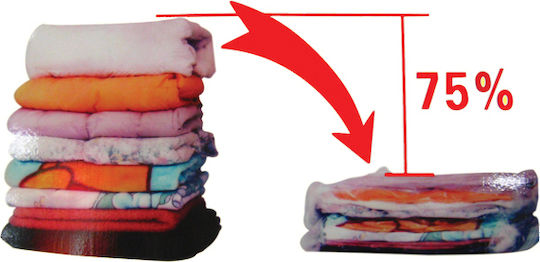 AGC Plastic Storage Bag For Clothes Airtight and with Vacuum 100x70cm 1pcs