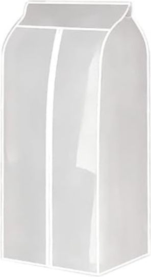 Stoff Aufbewahrungshülle für Kleidung in Weiß Farbe 90x60x50cm 1Stück