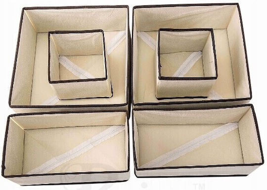 Alista Home Υφασμάτινο Organizer Συρταριών για Εσώρουχα / Κάλτσες / Γραβάτες σε Λευκό Χρώμα 6τμχ Alista Home Υφασμάτινο Organizer Συρταριών για Εσώρουχα / Κάλτσες / Γραβάτες σε Λευκό Χρώμα 6τμχ