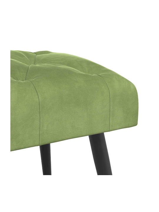 Velvet Dining Bench Light Green 80x40x46cm