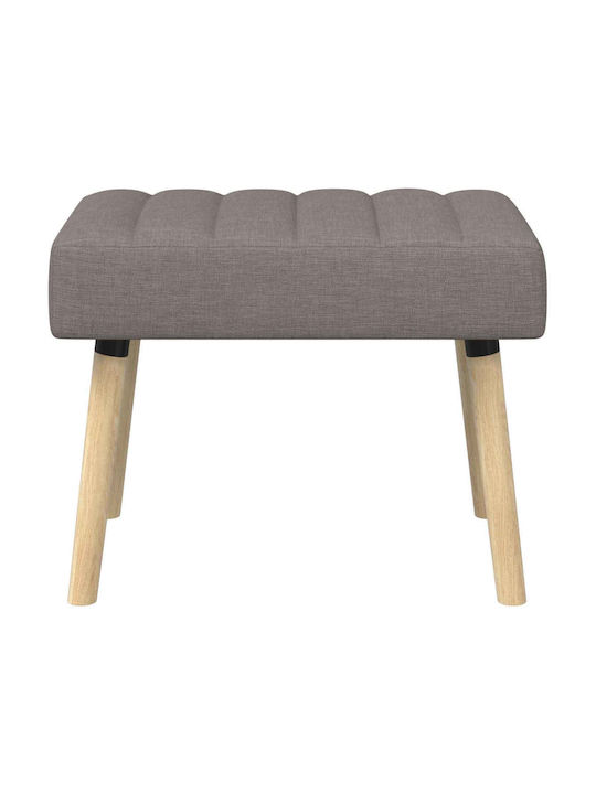 Dining Bench with Fabric Upholstery Taupe 60x40x45cm