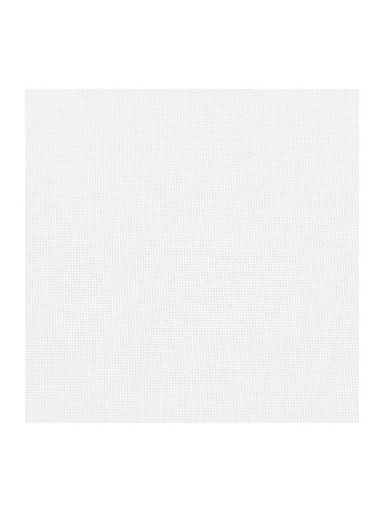 Dining Bench With Fabric Upholstery White 80x40x46cm
