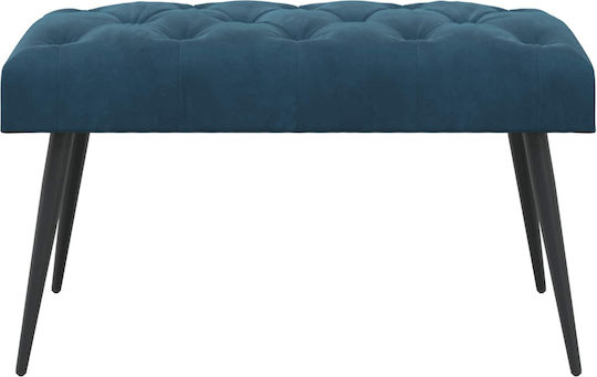 Velvet Blue Dining Bench 80x40x46cm