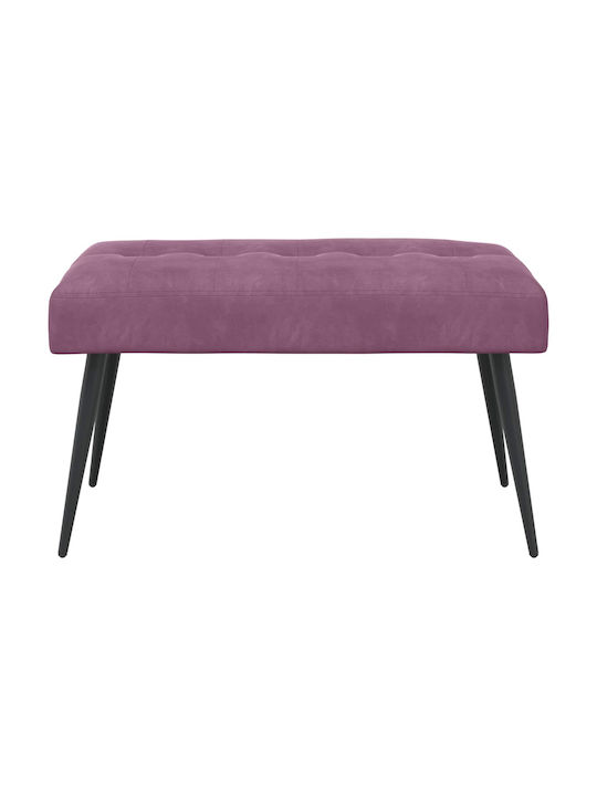 Velvet Purple Dining Bench 80x40x46cm