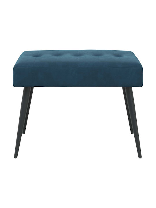 Velvet Blue Dining Bench 60x40x45cm