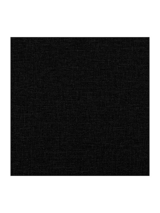 Dining Bench With Black Fabric Upholstery 80x40x46cm