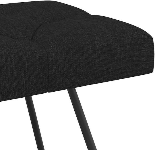 Πάγκος Τραπεζαρίας 110x40x46εκ. Μαύρο
