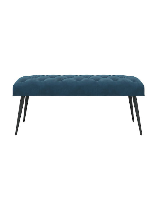 Velvet Blue Dining Bench 110x40x46cm