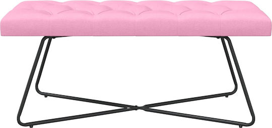 Bancă De Bucătărie Cu Material Textil Roz 110x40x46cm