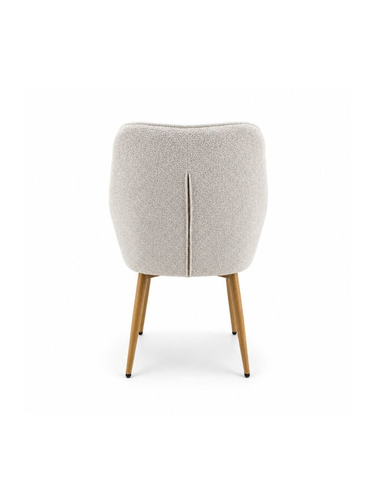 Sova Scaun Sala De Mese Cu Material Textil Căprui 57x55x85cm