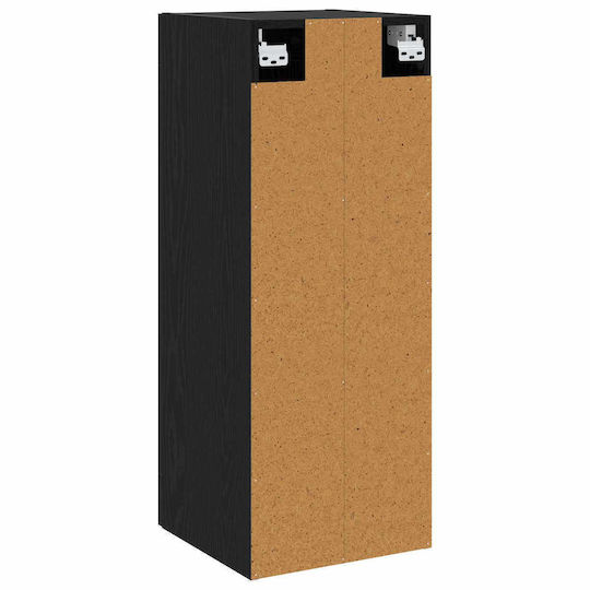 vidaXL Πάγκος χωρίς Νιπτήρα Μ34.5xΒ34xΥ90cm Μαύρη Δρυς