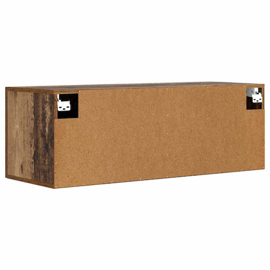 vidaXL Πάγκος χωρίς Νιπτήρα Μ100xΒ36.5xΥ35cm Παλαιωμένο Ξύλο