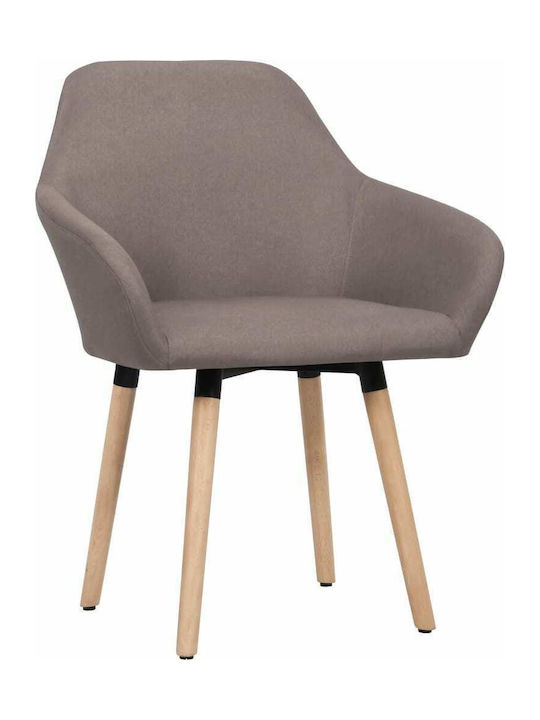 Stühle Speisesaal Taupe 2Stück 62x54x83.5cm