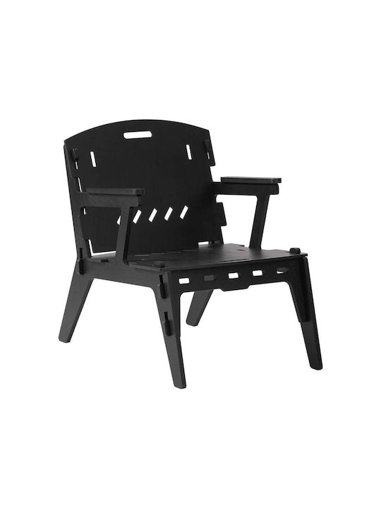 Stühle Küche klappbar Black 1Stück 55x70x72cm