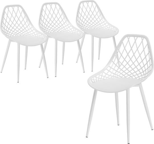 Stühle Speisesaal White 4Stück