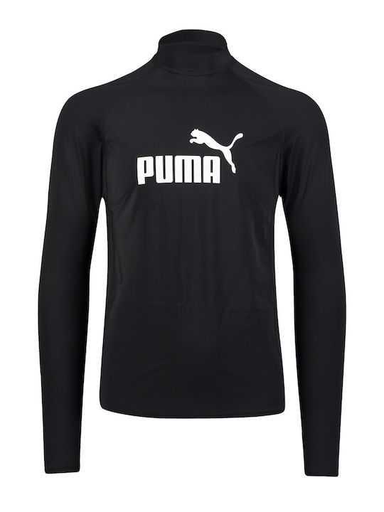 PUMA UPF 50+ Männliche Langärmelige Sonnenschutzshirt Schwarz