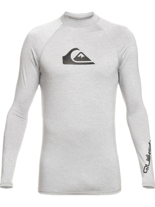 Quiksilver All Time UPF 50 Ανδρική Μακρυμάνικη Αντηλιακή Μπλούζα Γκρι