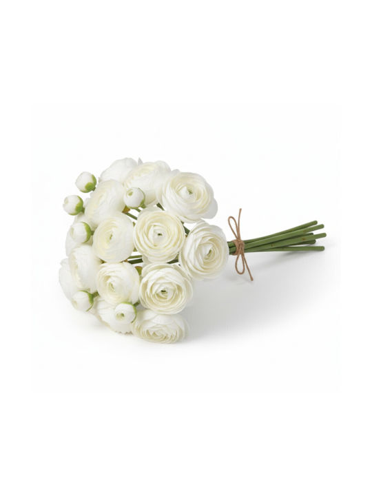 Mini White Buttercup Bouquet 12cm