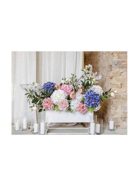 Floare Artificială Cireșe Înflorite 97 Cm Albă