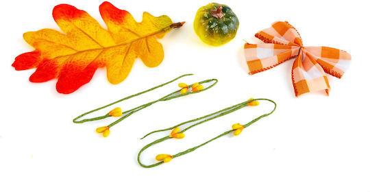 Herbstdekoration Set 5 Stücke Blätter Kürbis Sonnenblumen Warme Farben